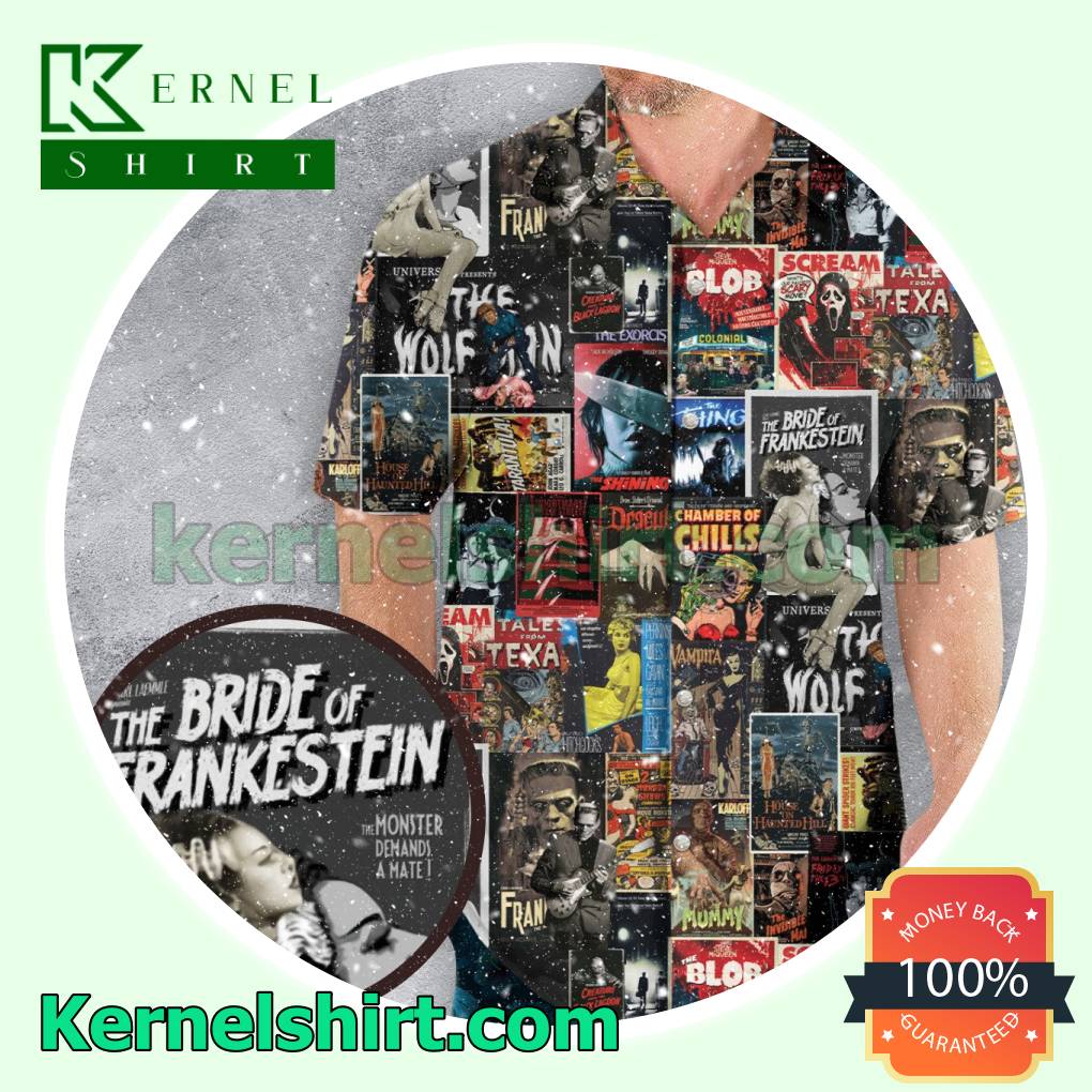 Classic Horror Movie Posters Hawaii Button-down Shirts a