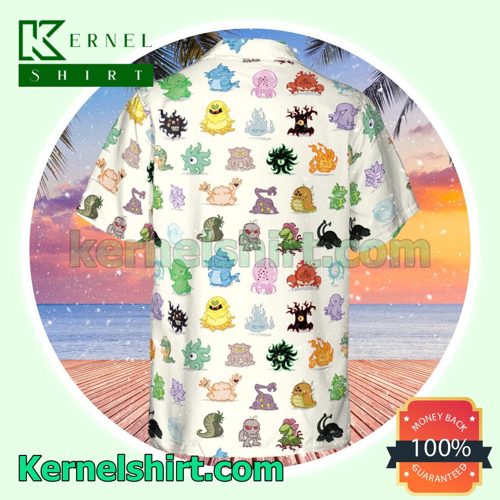 Cute Monsters H. P. Lovecraft Summer Casual Shirts c