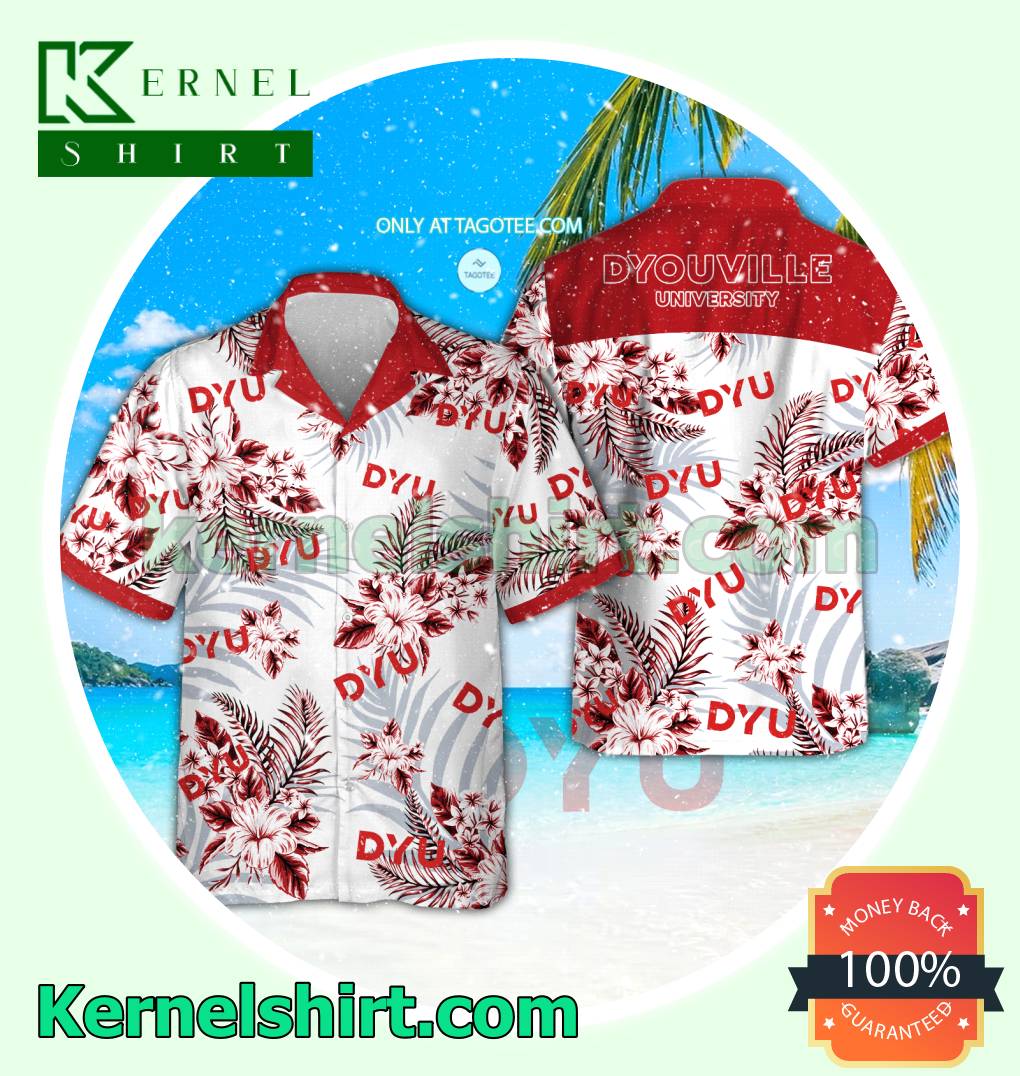 D'Youville University Summer Shirt, Beach Shorts