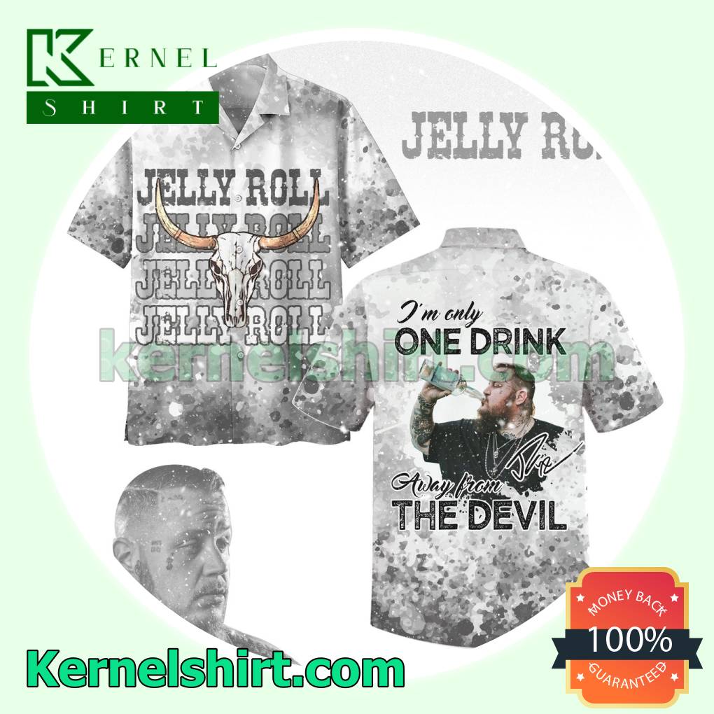 Jelly Roll I'm Only One Drink Away From The Devil Short Sleeve Shirt