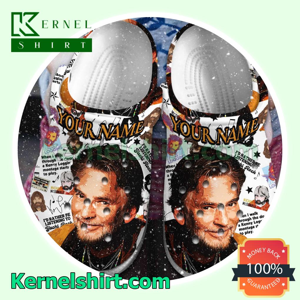 Kenny Loggins I'd Rather Be Listening To Yacht Rock Personalized Crocs Unisex Classic Clogs