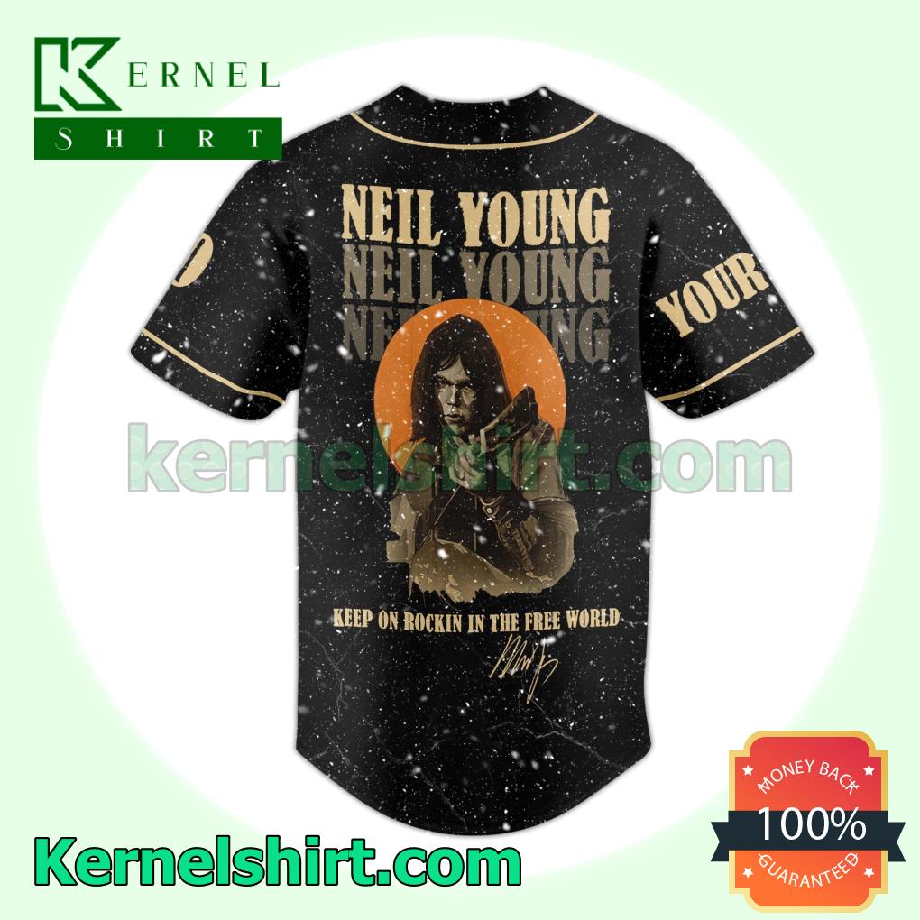 Neil Young Coastal Tour 2023 Heart Of Gold Custom Jerseys b