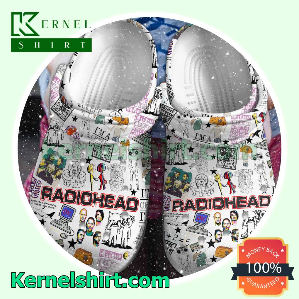 Radiohead Rock Band Pattern Clog Unisex Crocs