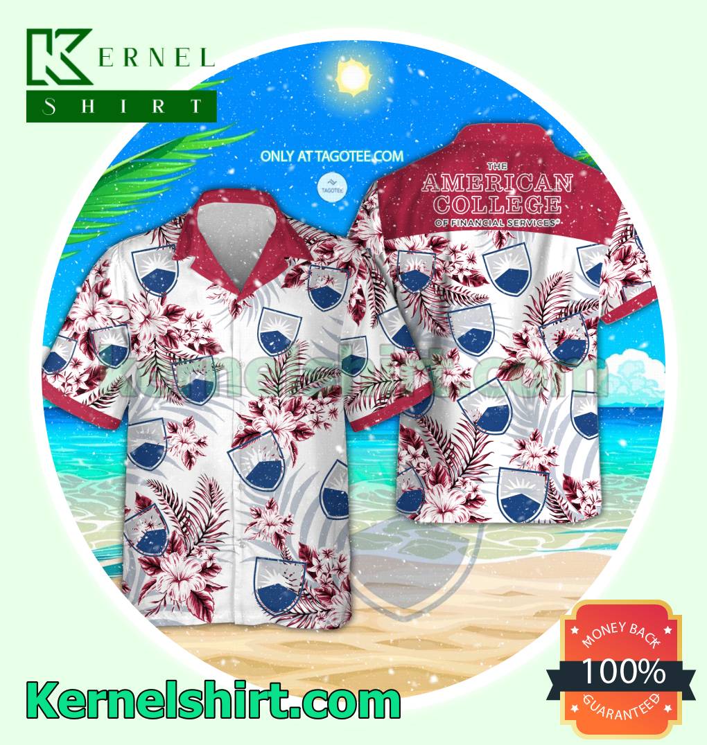 The American College of Financial Service Summer Shirt, Beach Shorts