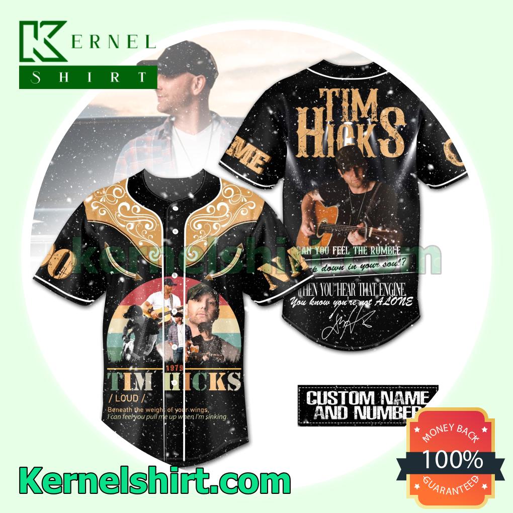 Tim Hicks Can You Feel The Rumble Custom Jerseys