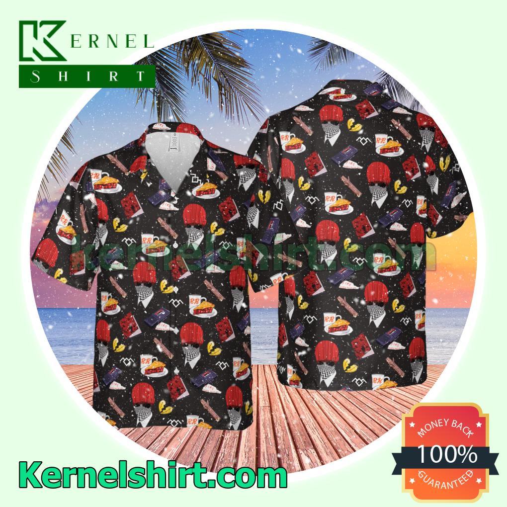 Twin Peaks Pattern Aloha Button Down Shirt