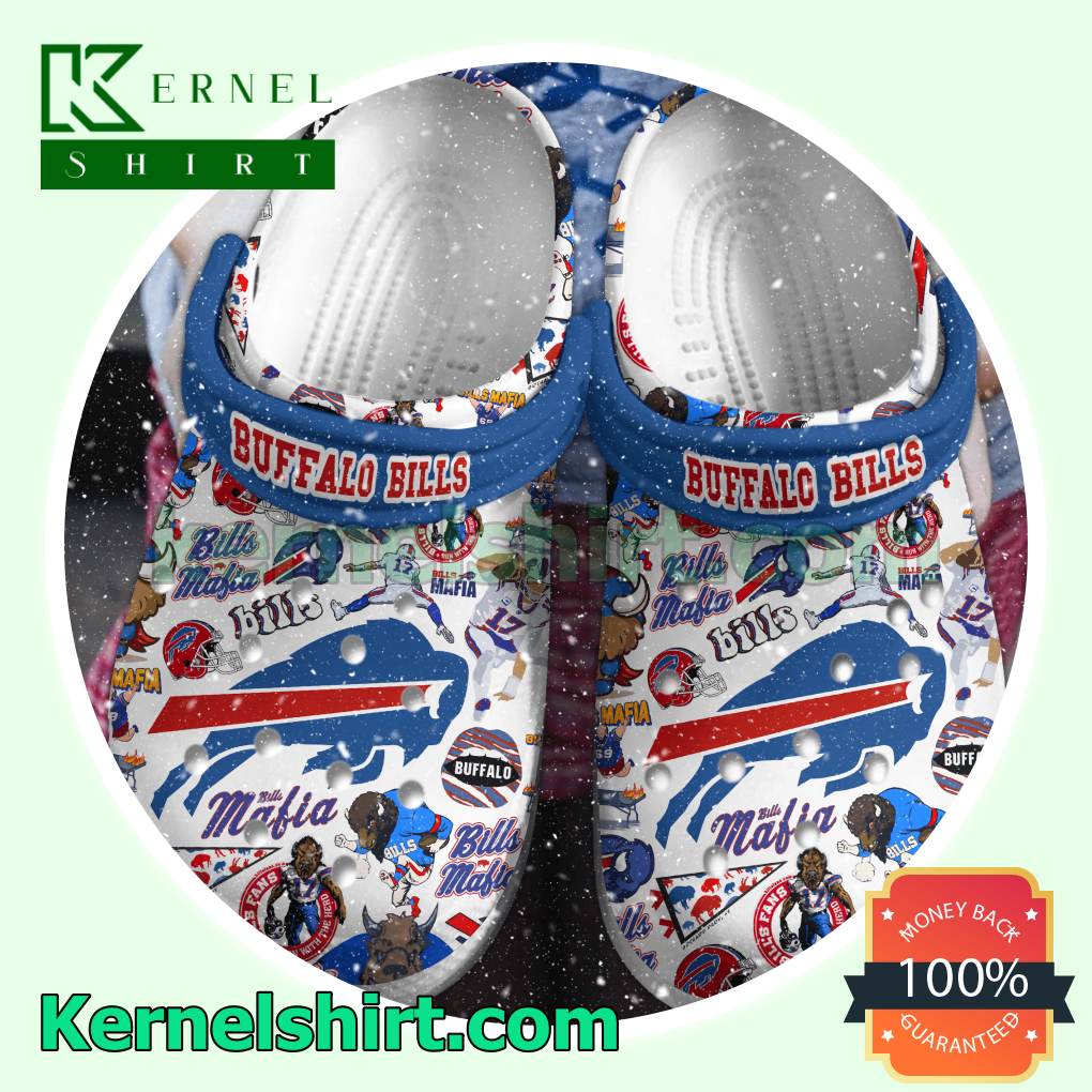 Buffalo Bills Football Pattern Crocs Sandals
