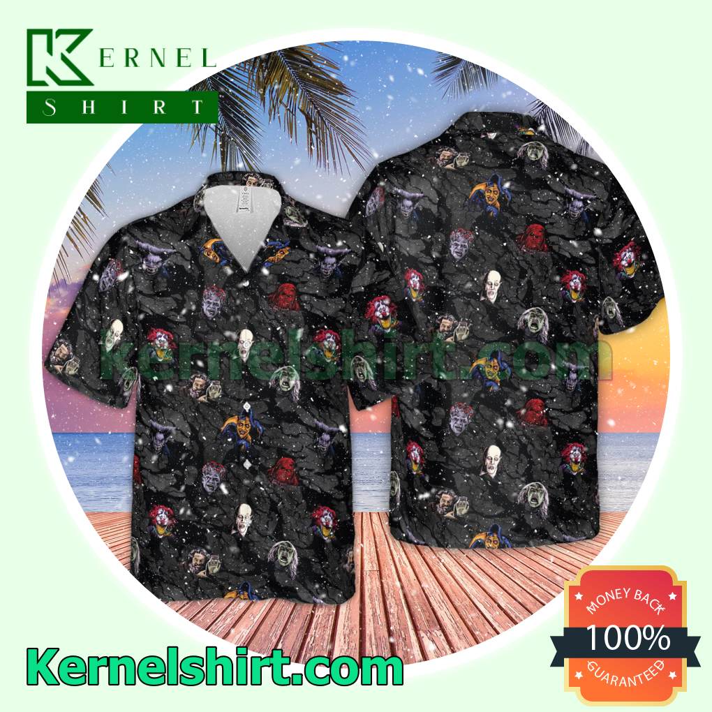Cult Movie Characters Ghastly Grinner Nosferatu Aloha Casual Shirt