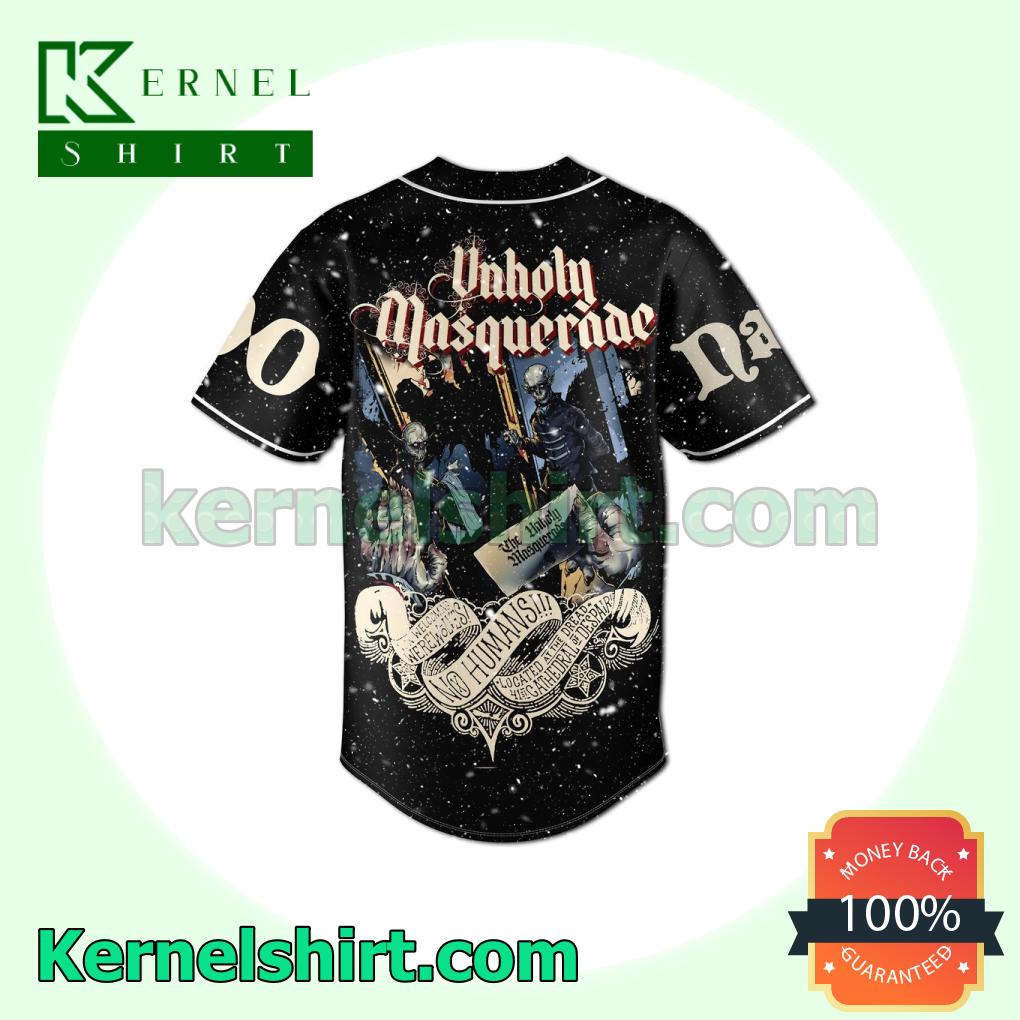 Discount Unholy Masquerade At The Cathedral Of Despair Personalized Baseball Jersey