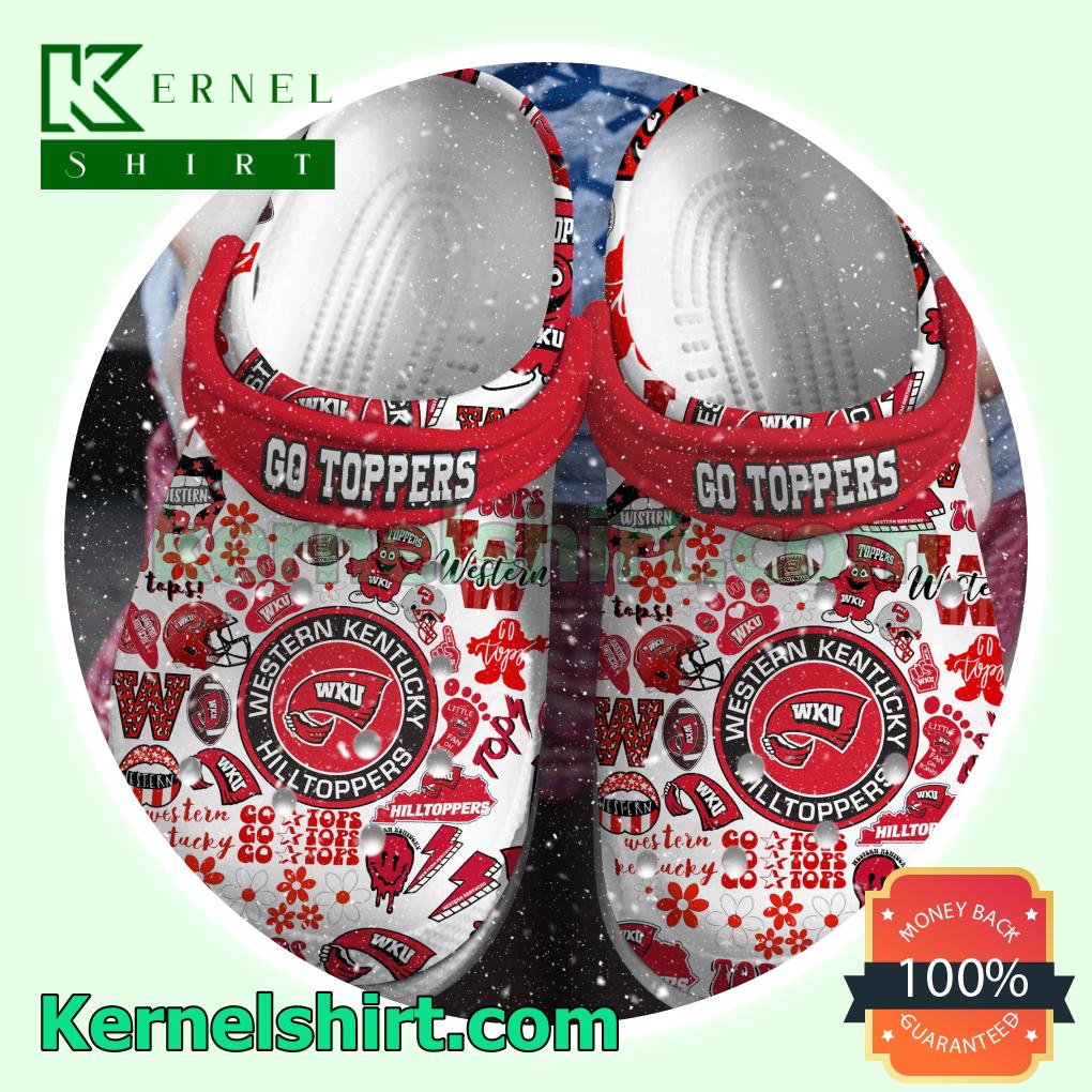 Western Kentucky Hilltoppers Go Toppers Football Crocs Clogs