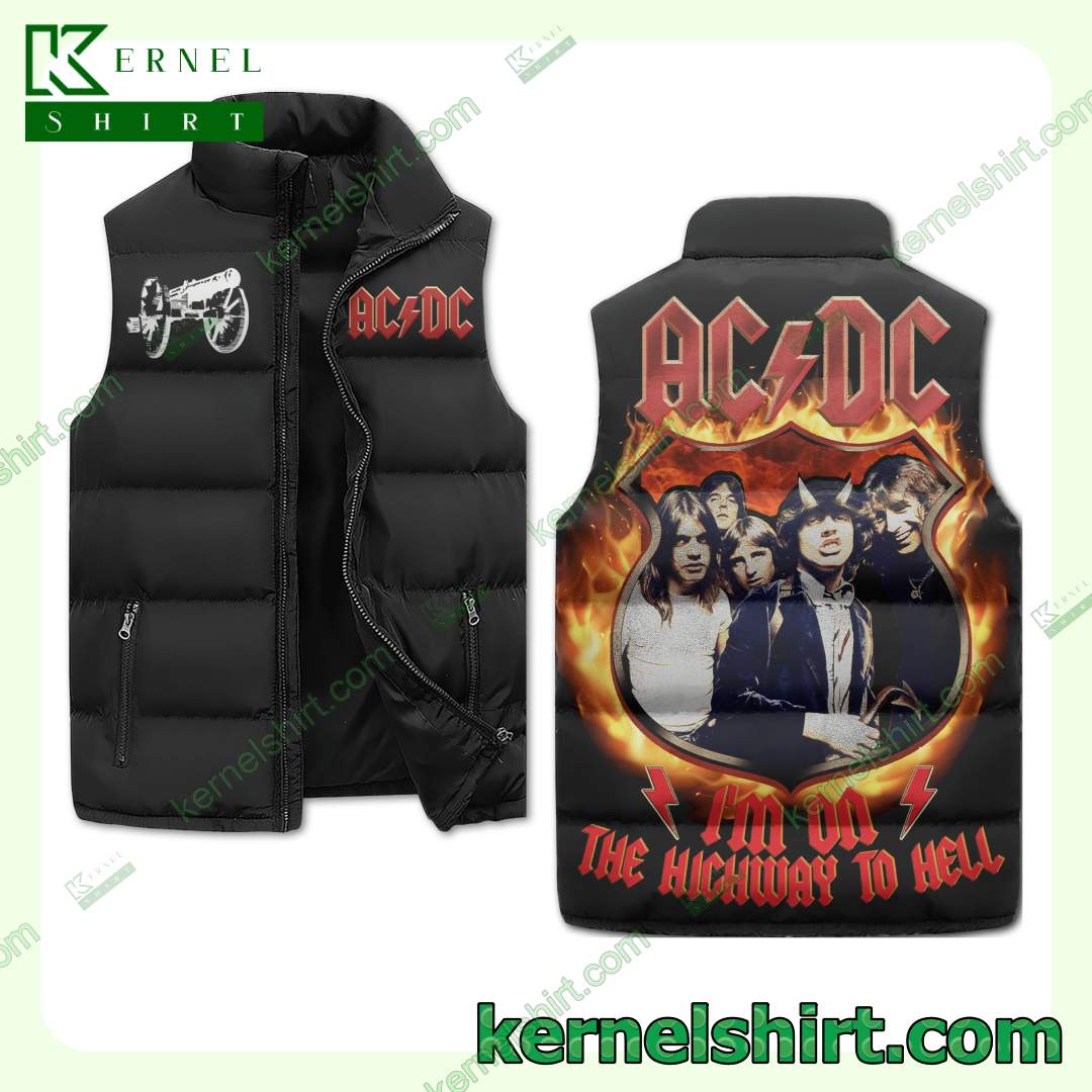 Ac Dc I'm On The Highway To Hell Winter Thick Vest