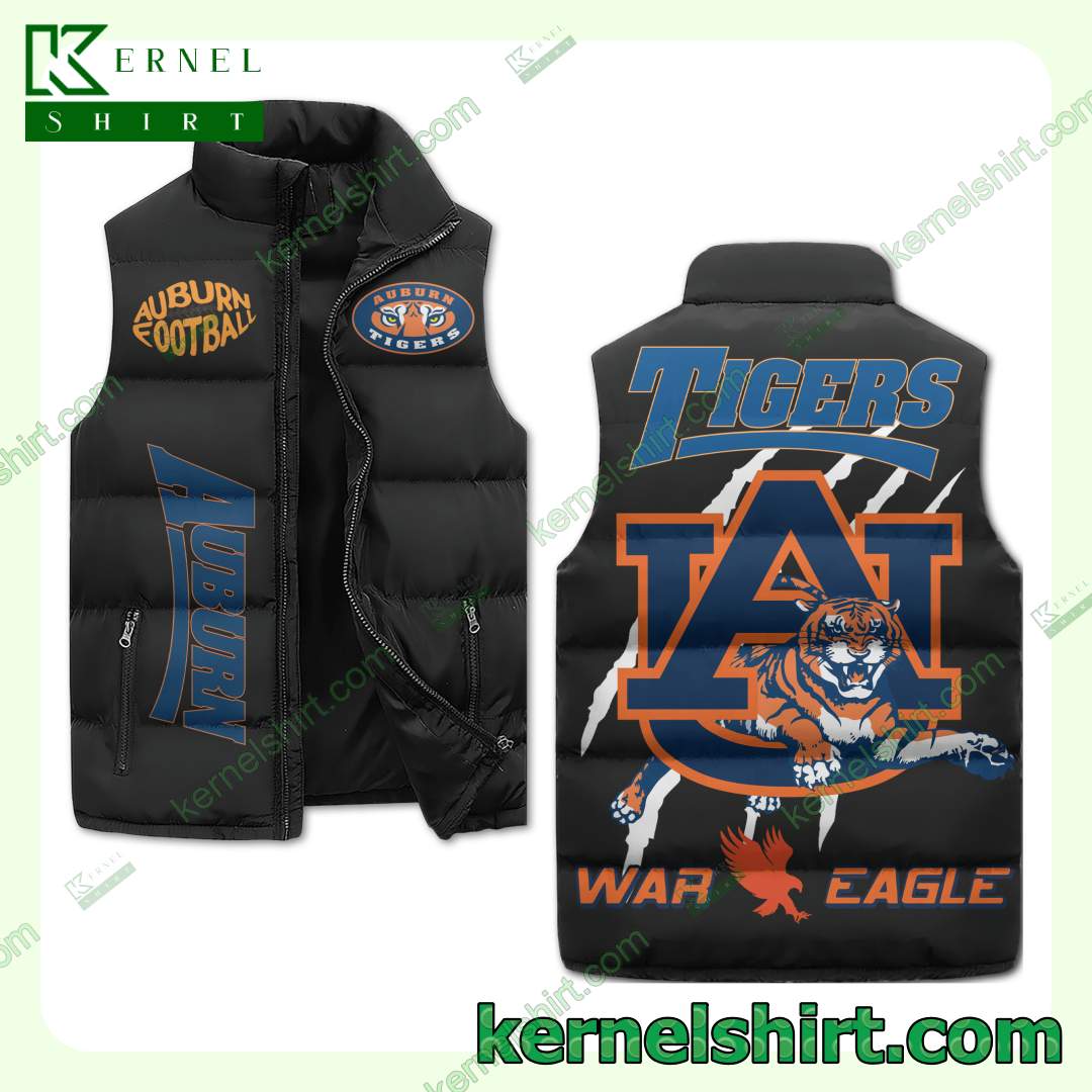 Auburn Tigers War Eagle Quilted Puffer Vest