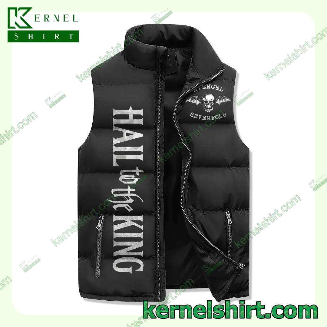 Print On Demand Avenged Sevenfold Proud To Be A Deathbat Quilted Puffer Vest