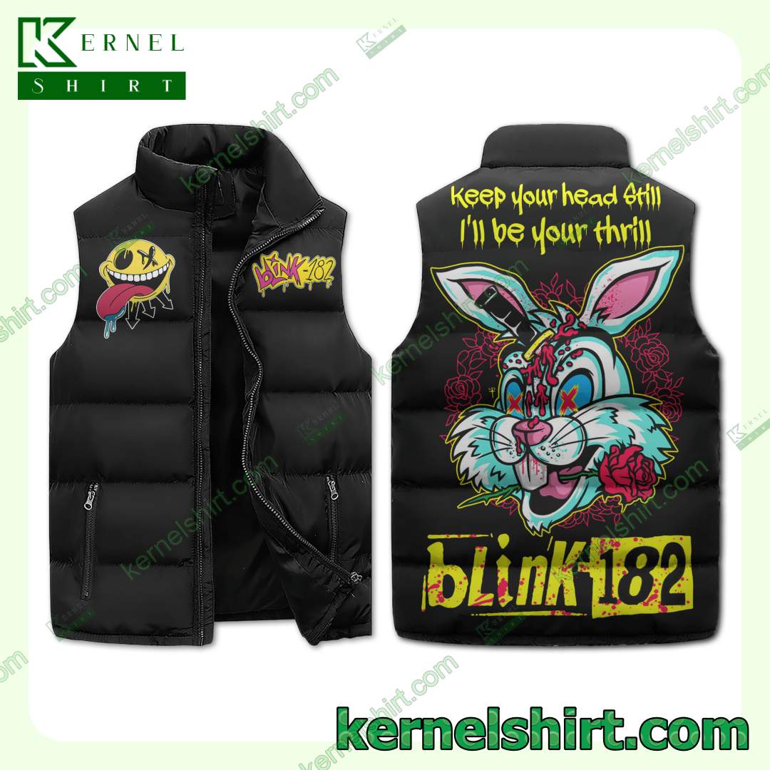 Blink-182 Keep Your Head Still I'll Be Your Thrill Winter Thick Vest