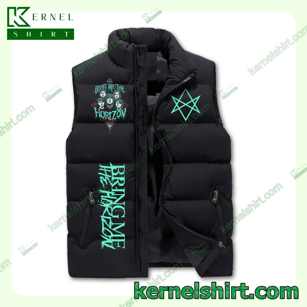 Bring Me The Horizon Don't Give Up Hope My Friend Winter Puffer Vest a