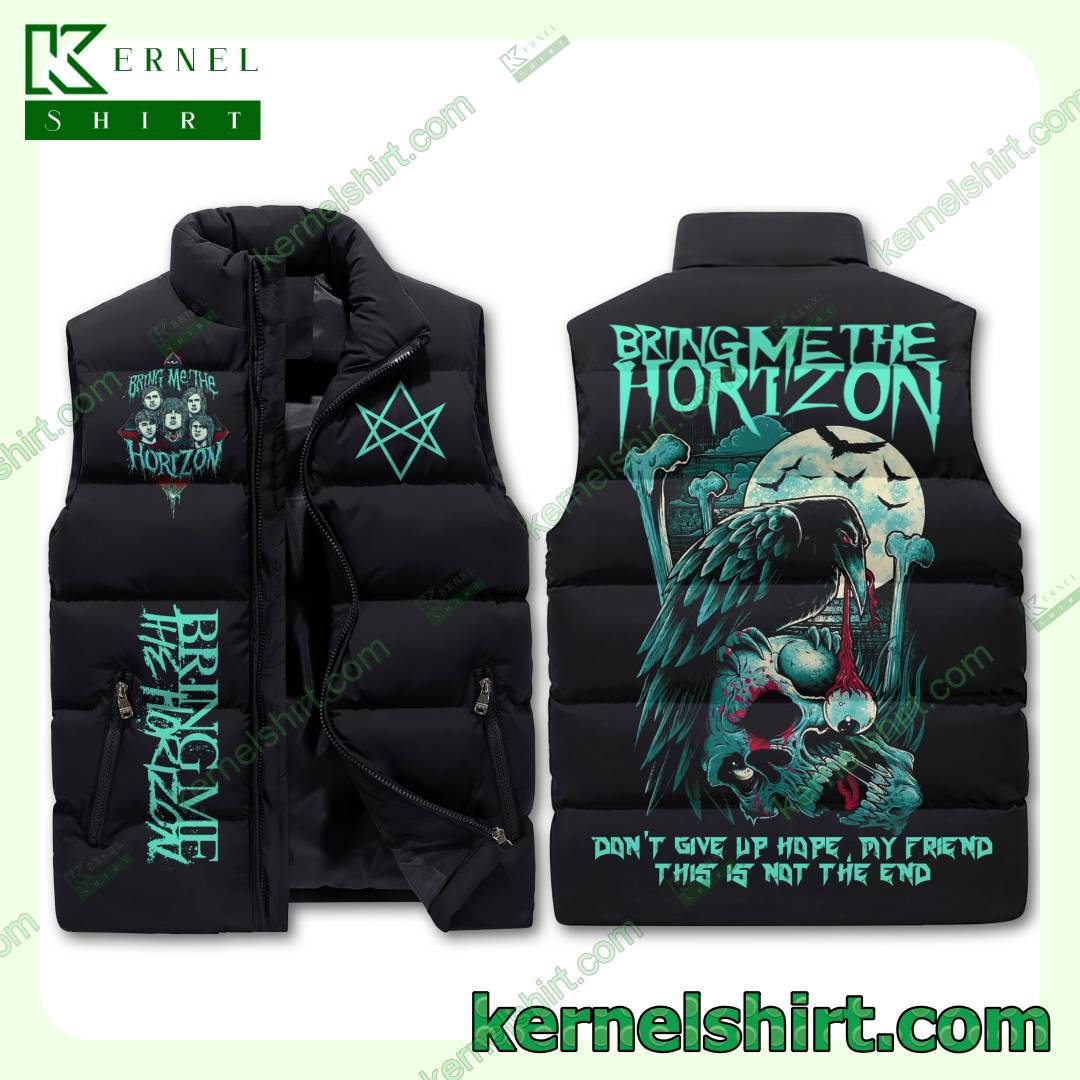 Bring Me The Horizon Don't Give Up Hope My Friend Winter Puffer Vest