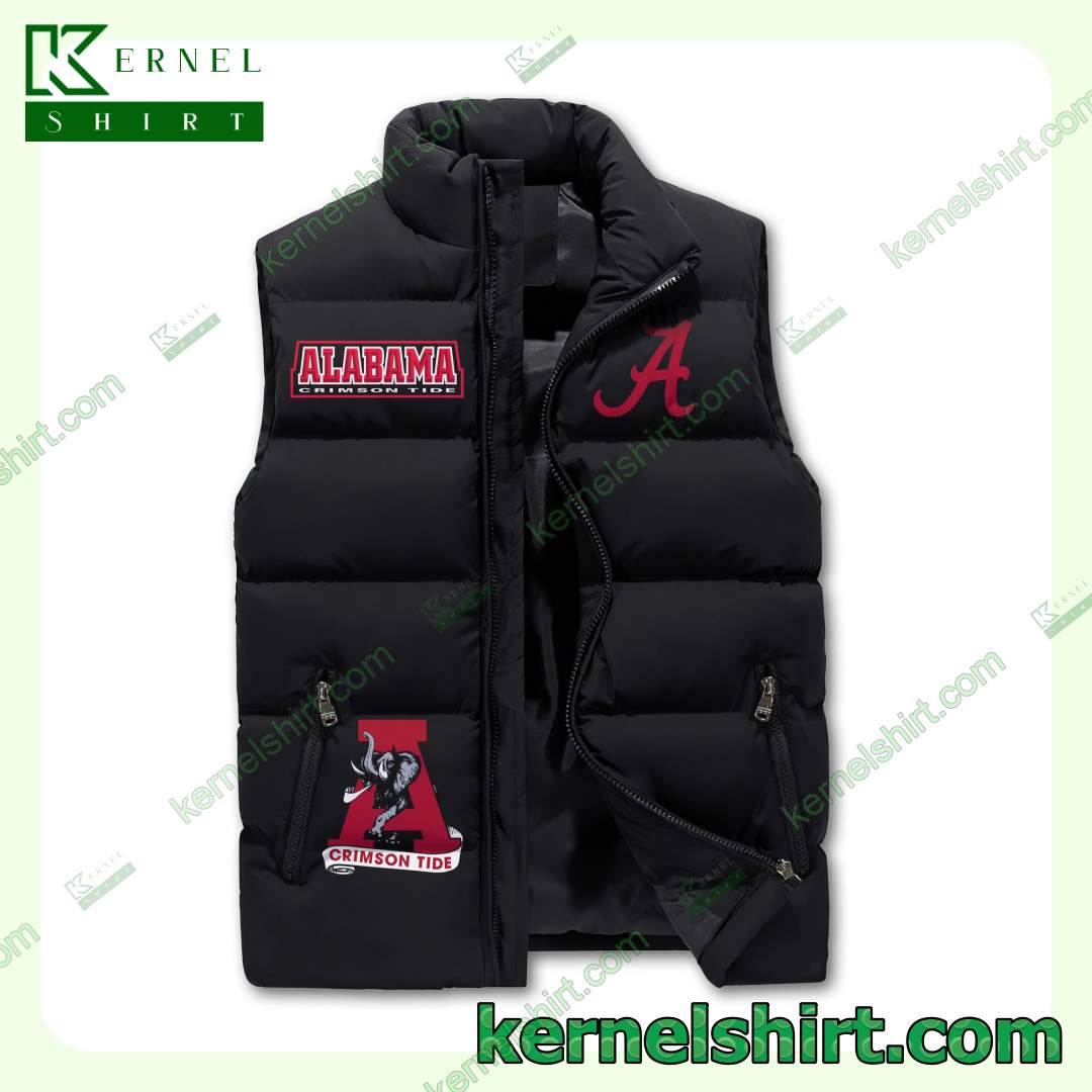 Excellent Damn Right I Am A Alabama Crimson Tide Fan Win Or Lose Sleeveless Padded Jacket Coat