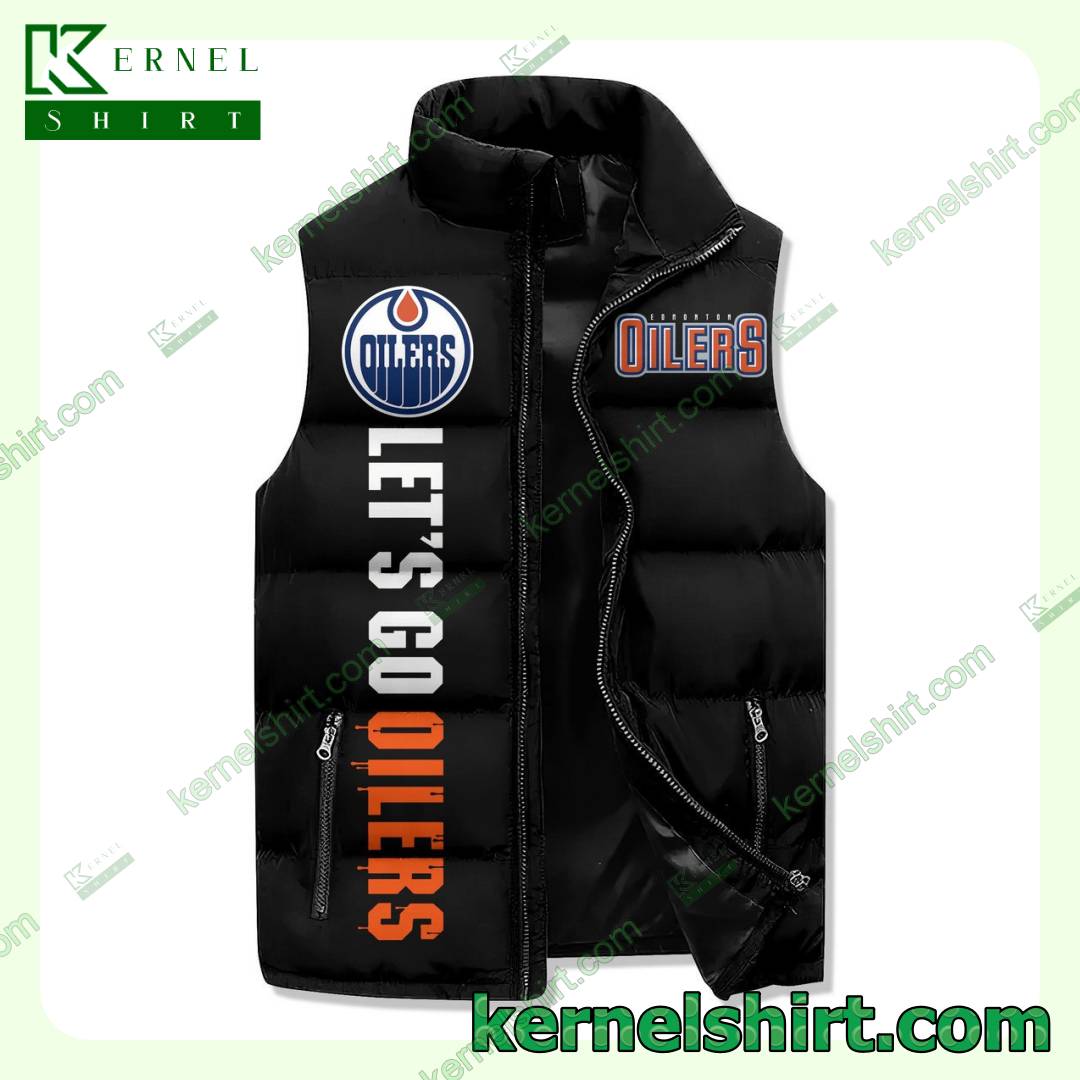Clothing Damn Right I Am A Edmonton Oilers Fan Win Or Lose Quilted Puffer Vest