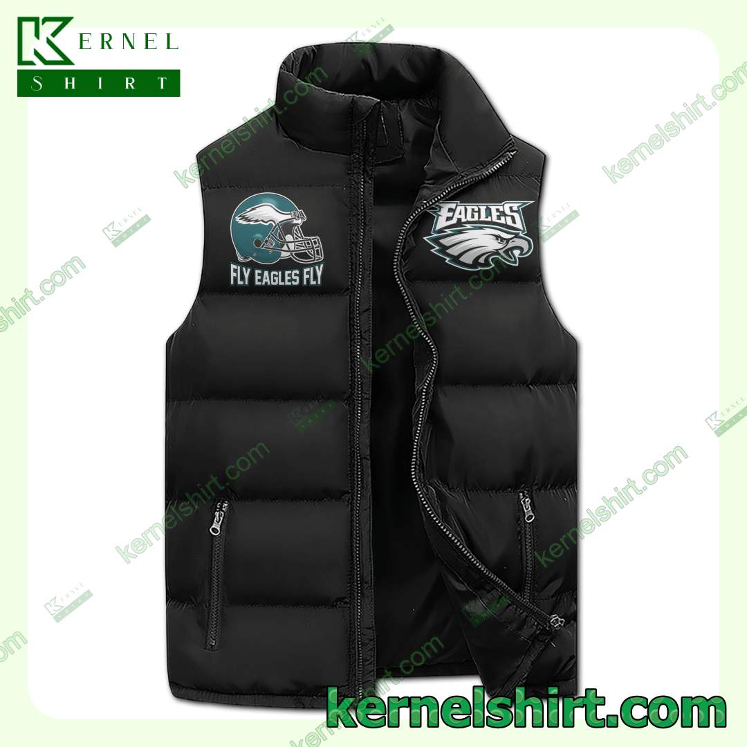 Ships From USA Damn Right I Am Philadelphia Eagles Fan For Life Winter Thick Vest