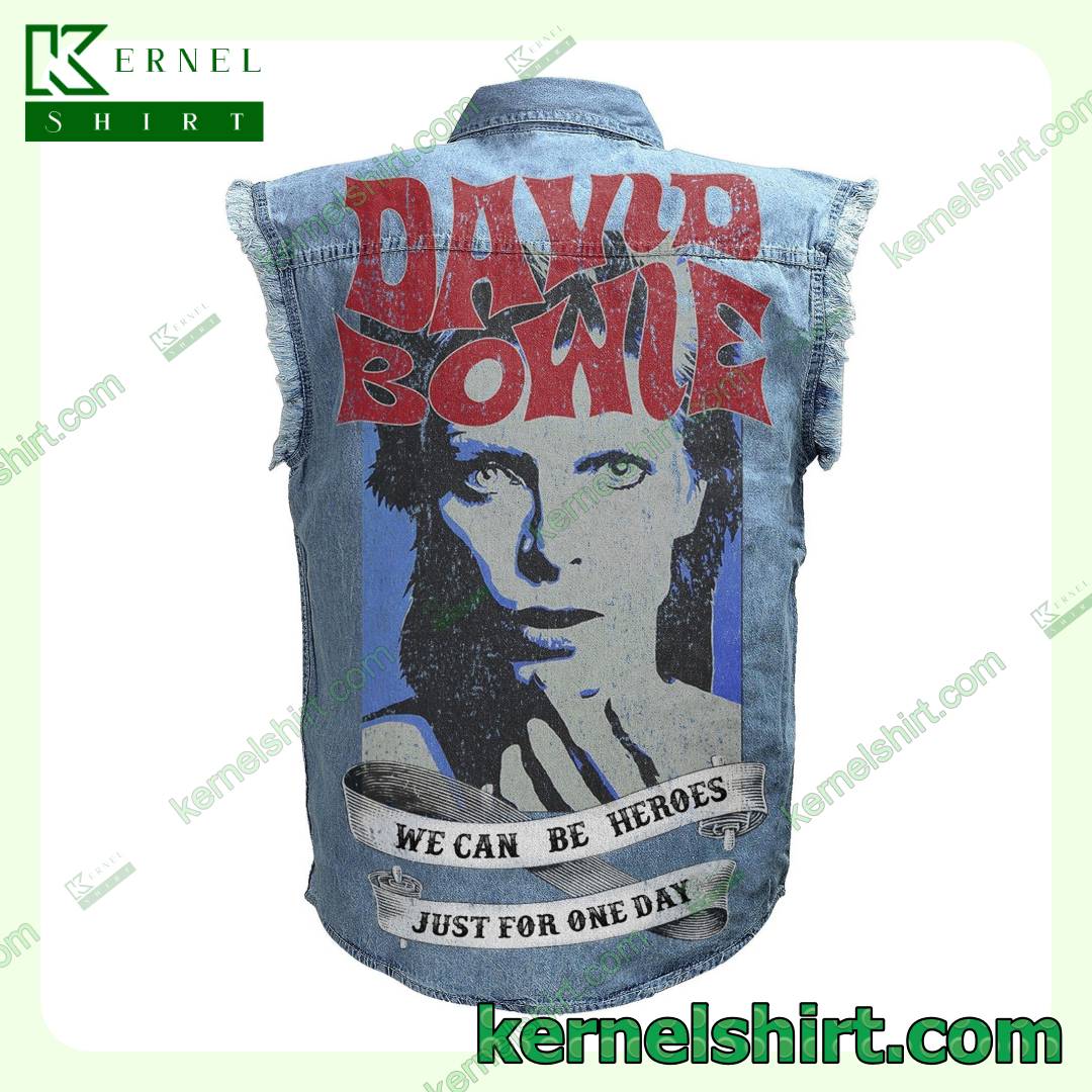 David Bowie We Can Be Heroes Just For One Day Men’s Punk Vests