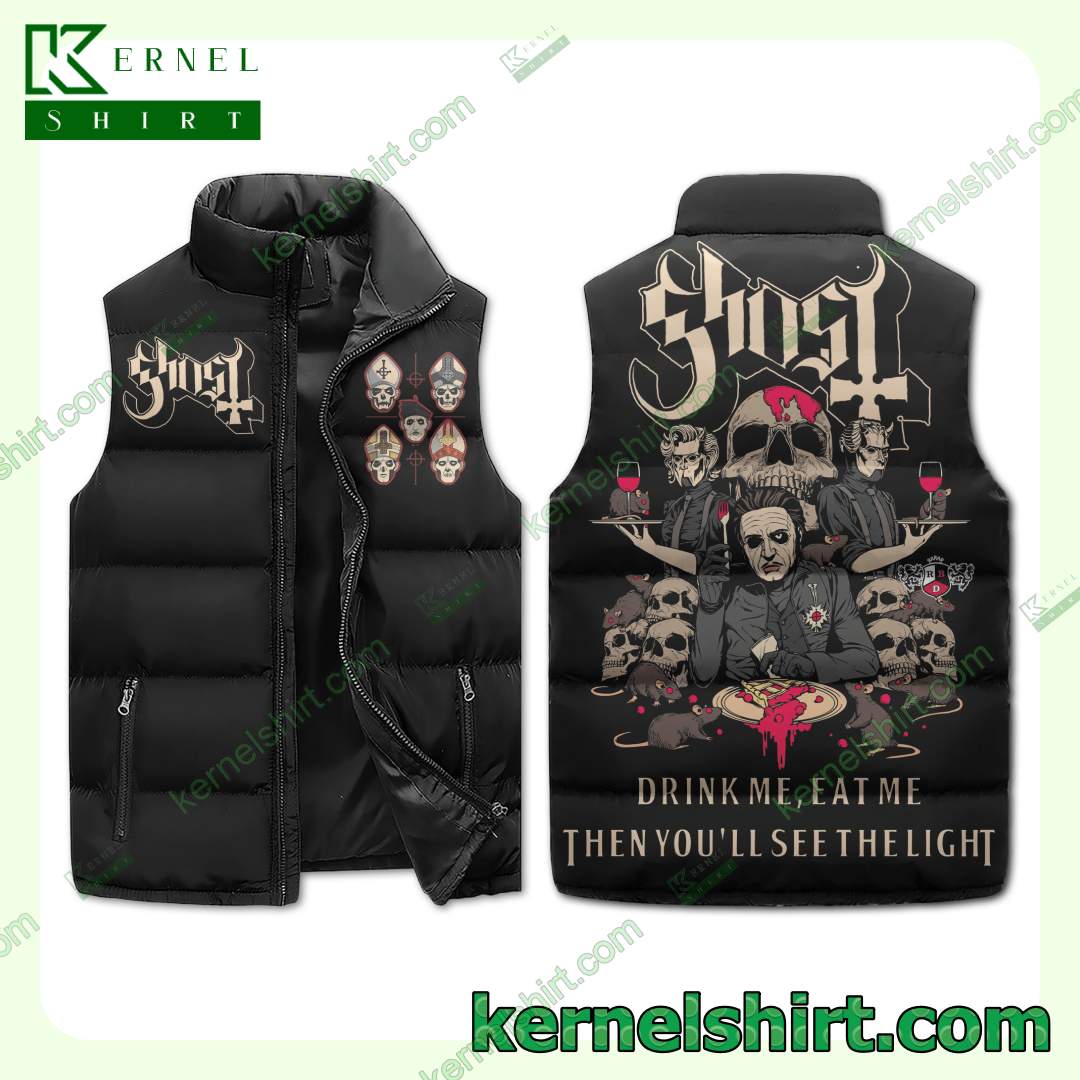 Ghost Drink Me Eat Me Then You'll See The Light Winter Thick Vest