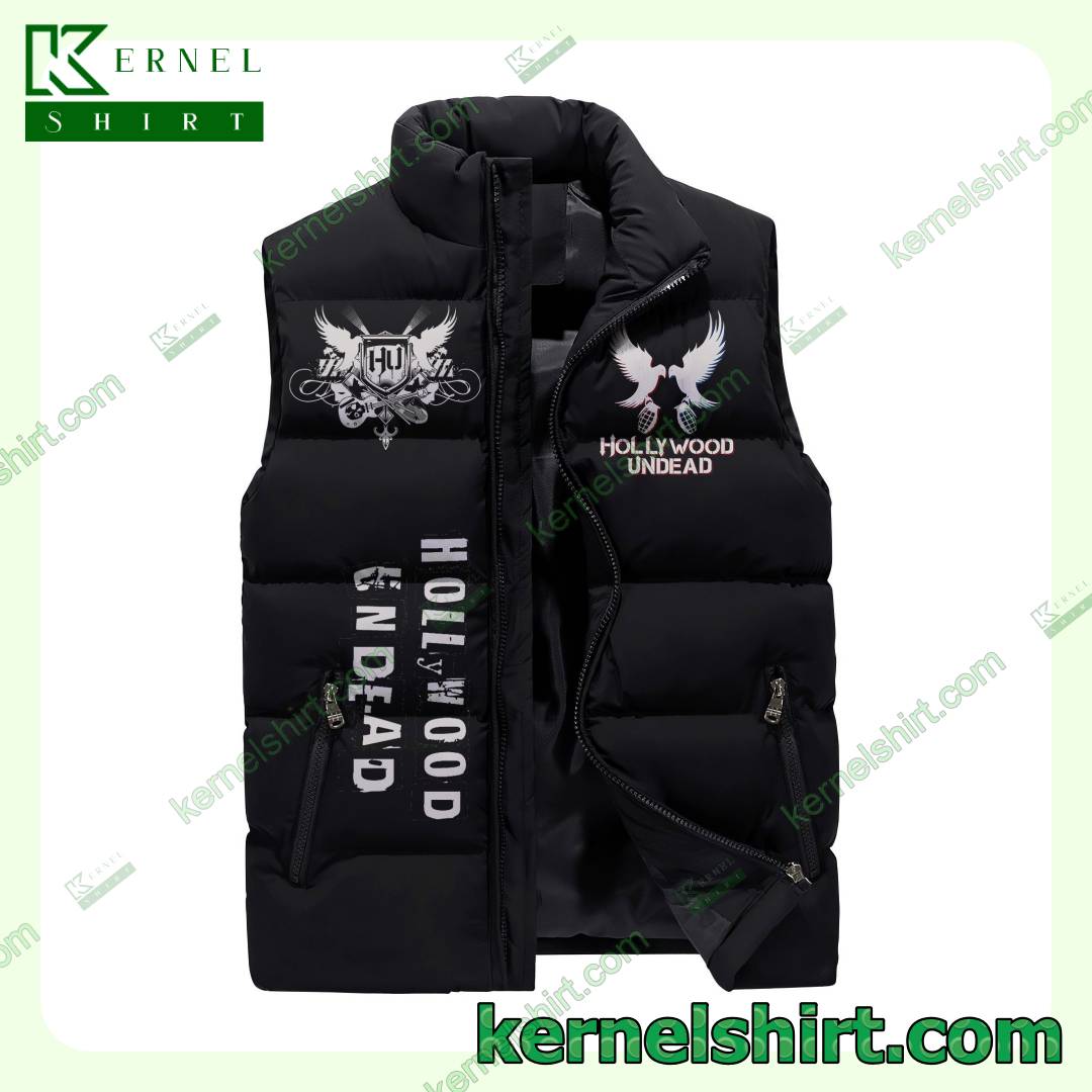 Hollywood Undead Day Of The Dead Winter Puffer Vest a
