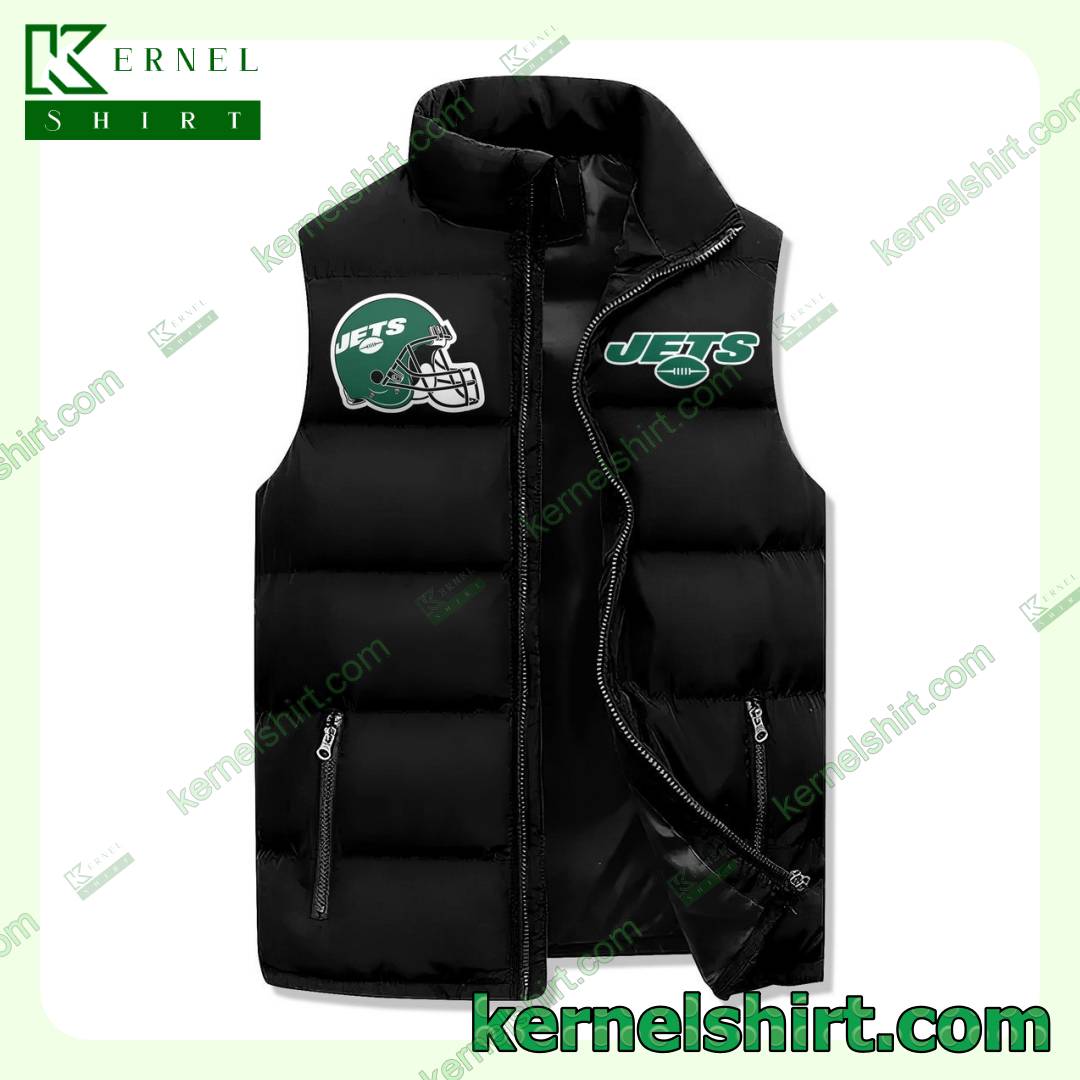 Adorable I Am A New York Jets Fan Win Or Lose Men's Puffer Vest