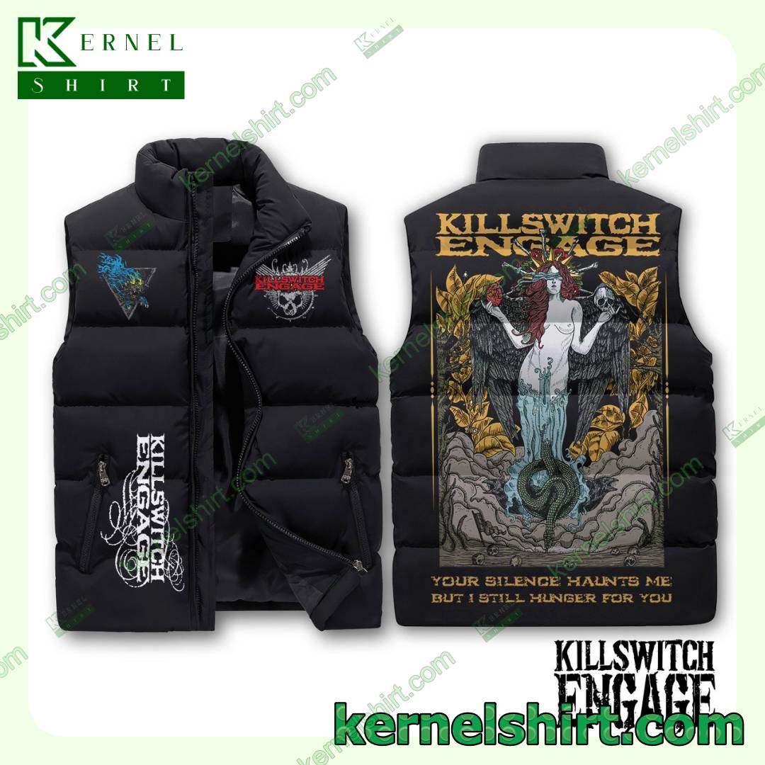 Killswitch Engage Your Silence Haunts Me But I Still Hunger For You Winter Puffer Vest a