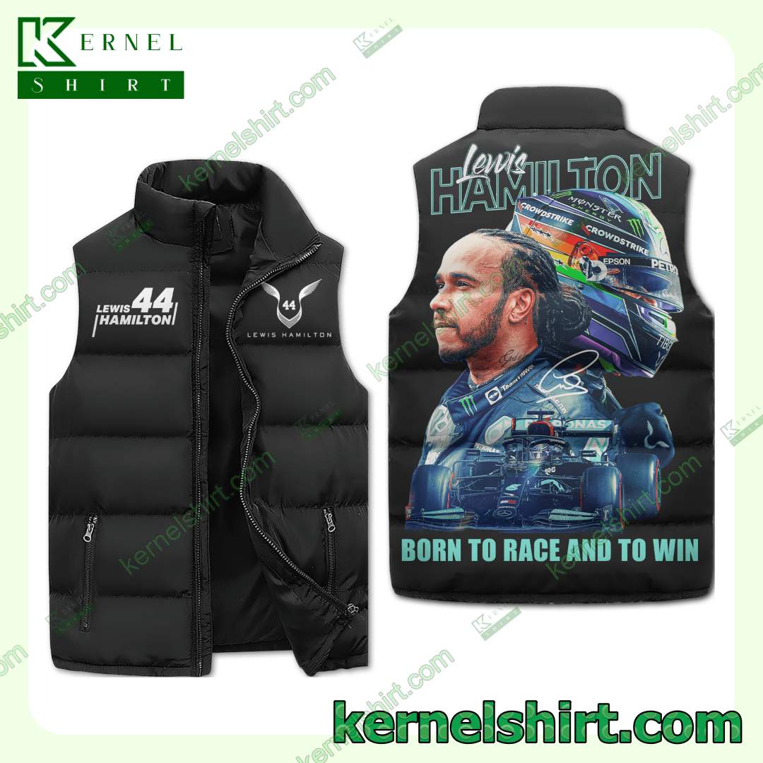 Lewis Hamilton Born To Race And To Win Winter Thick Vest