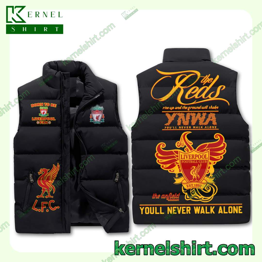Liverpool The Reds You'll Never Walk Alone Sleeveless Padded Jacket Coat