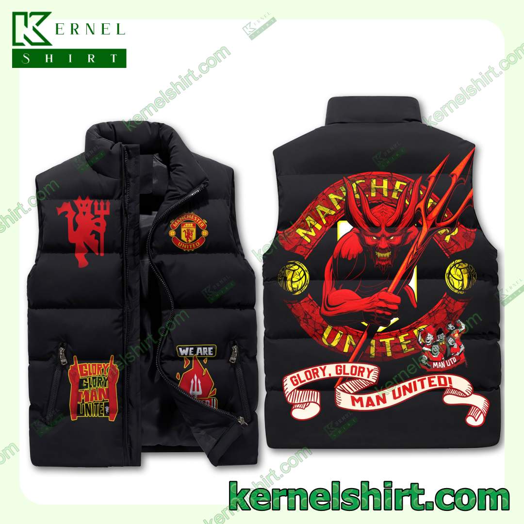 Manchester United Glory Glory Sleeveless Padded Jacket Coat