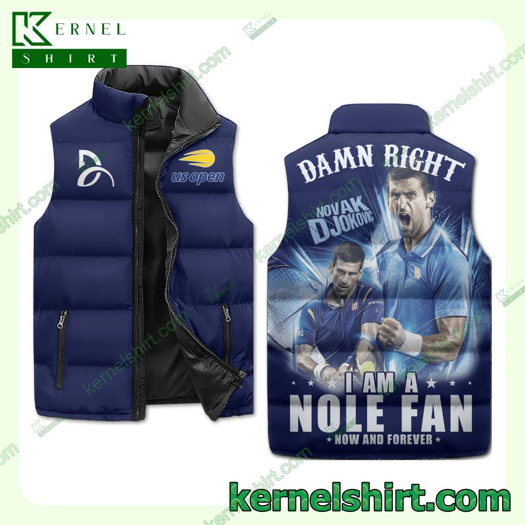 Novak Djokovic Damn Right I Am A Nole Fan Now And Forever Winter Thick Vest