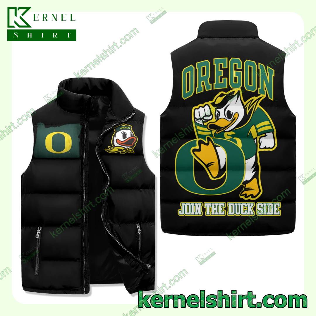 Oregon Ducks Join The Duck Side Quilted Puffer Vest