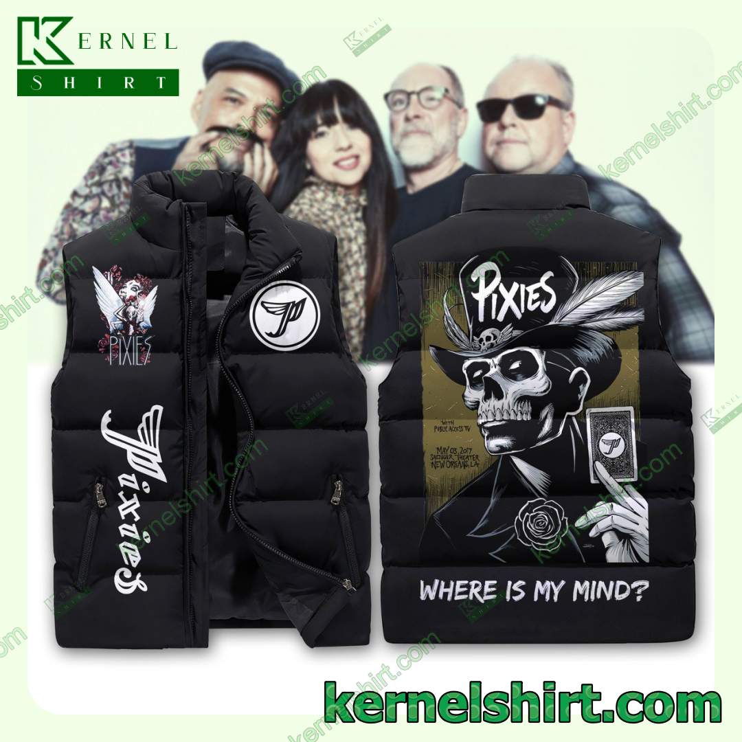 Pixies Where Is My Mind Men's Puffer Vest