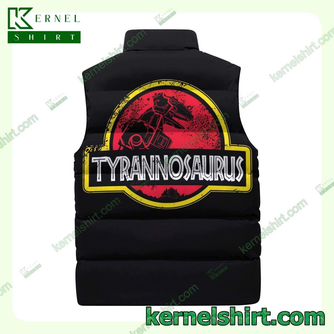 Real Power Rangers Tyrannosaurus Personalized Men's Puffer Vest