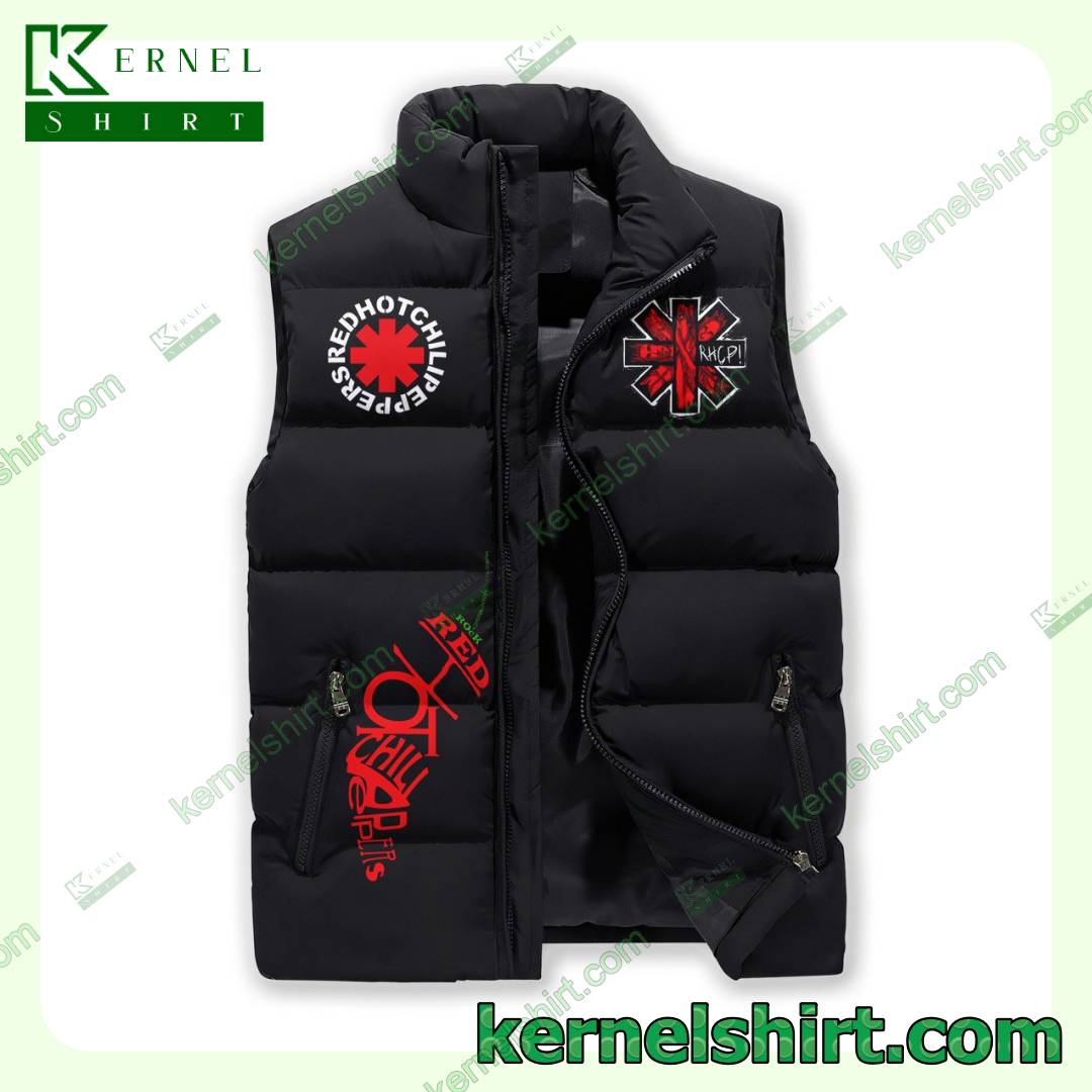 Awesome Red Hot Chili Peppers Fallin' All Over Myself Men's Puffer Vest