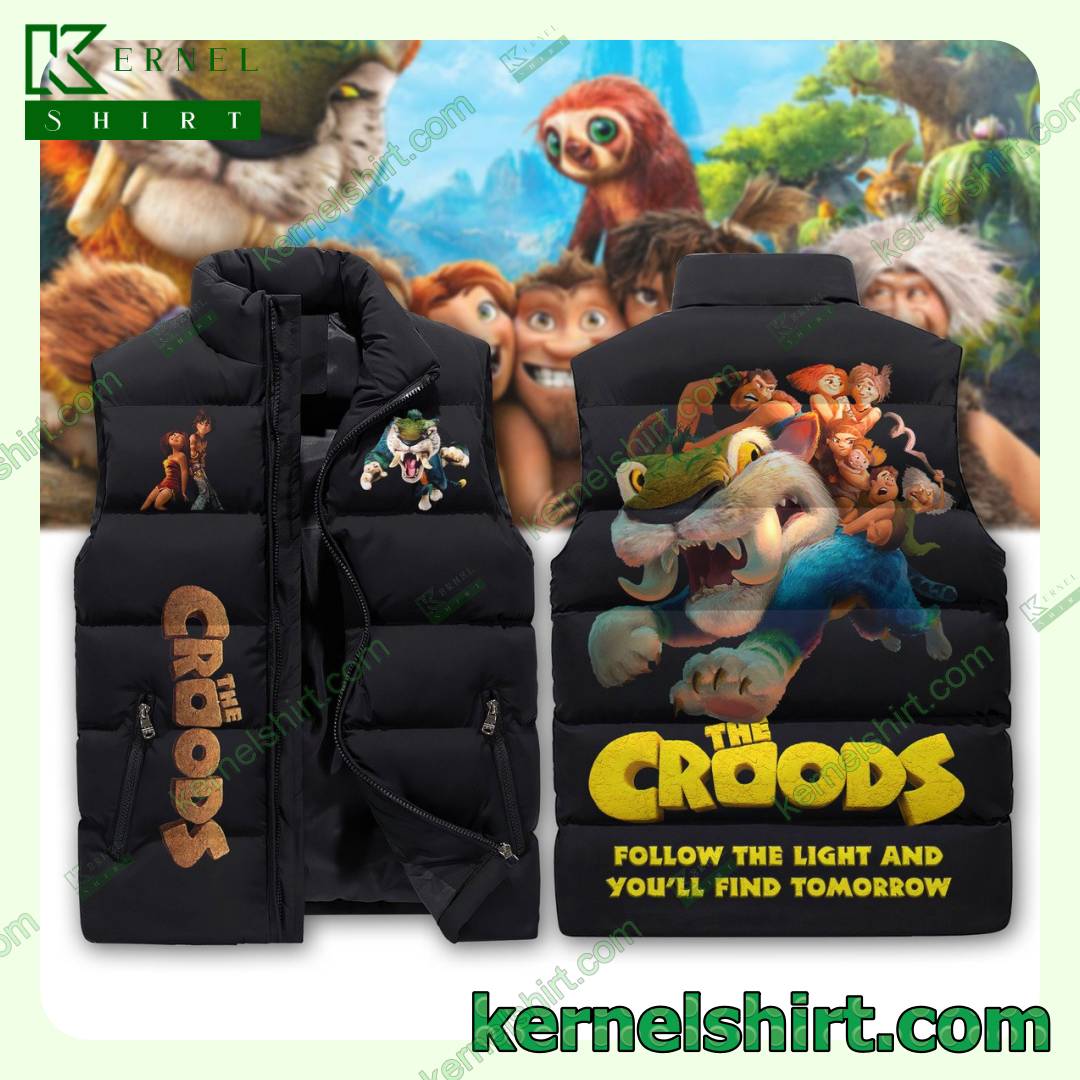 The Croods Follow The Light And You'll Find Tomorrow Men's Puffer Vest