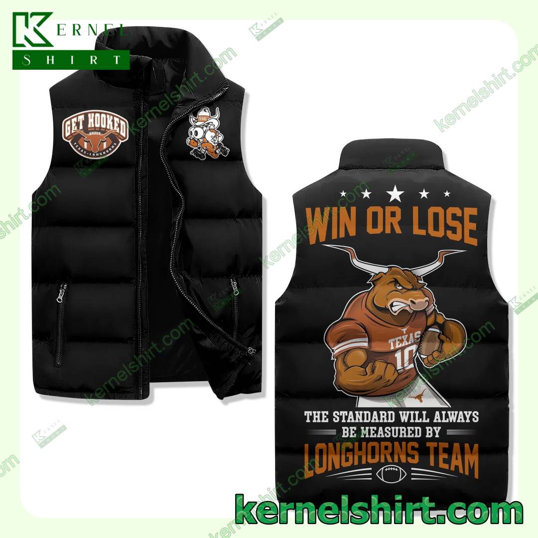 Win Or Lose The Standard Will Always Be Measured By Longhorns Team Quilted Puffer Vest